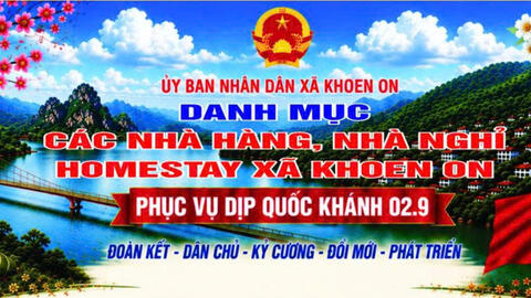 KHOEN ON CHÀO ĐÓN NHÂN DÂN VÀ DU KHÁCH DỊP QUỐC KHÁNH 02/9