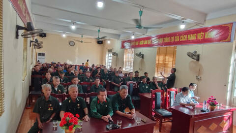 Xã Khoen On Tiếp đón Đoàn Hội Cựu chiến binh Trung đoàn 174 (Mặt trận Vị Xuyên)