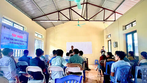 HỘI NGHỊ TẬP HUẤN KỸ THUẬT TRỒNG MĂNG TRE BÁT ĐỘ TẠI BẢN MÙI II, XÃ KHOEN ON