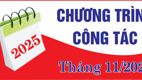 Chương trình công tác tháng 11 năm 2025 của Chủ tịch, các Phó Chủ tịch Ủy ban nhân dân xã Khoen On
