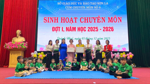 Trường Mầm non Ta Gia xã Khoen On tham dự sinh hoạt chuyên môn liên tỉnh tại Sơn La