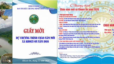 Tiếp tục tham gia các hoạt động Chào năm mới xã Khoen On