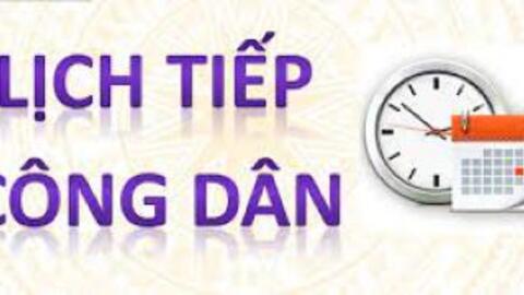 Lịch tiếp công dân của Thường trực HĐND xã tháng 01 năm 2026
