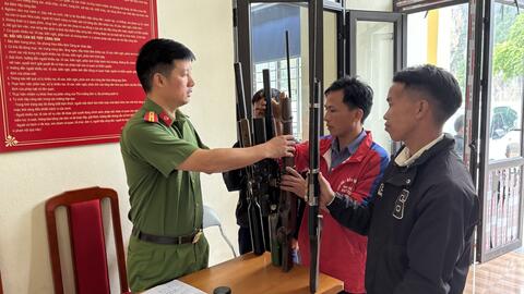 PS: Hiệu quả công tác tuyên truyền thu nộp vũ khí, vật liệu nổ, công cụ hỗ trợ
