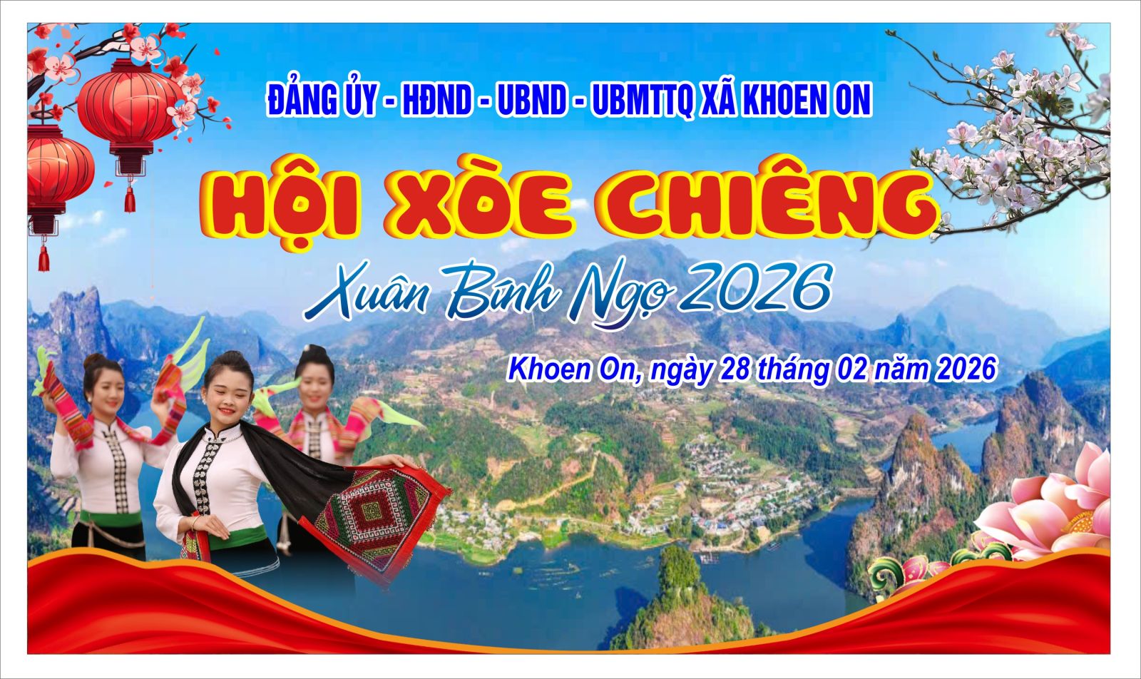 Khoen On tổ chức Hội  Xòe chiêng xuân Bính Ngọ 2026