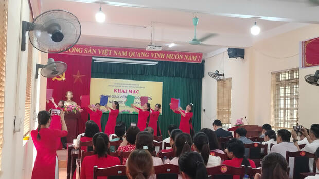 Khai mạc Hội thi giáo viên dạy giỏi cấp xã năm học 2025-2026